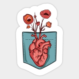 Heart Pocket Sticker